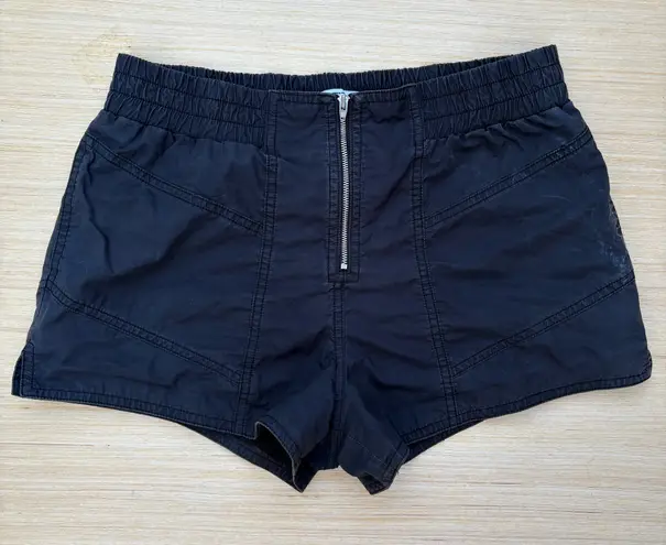 Alexander Wang T by black high rise zip front casual shorts S