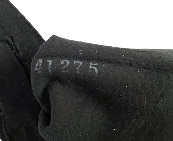 NWT Vintage Black Suede Leather Gauntlet Gloves