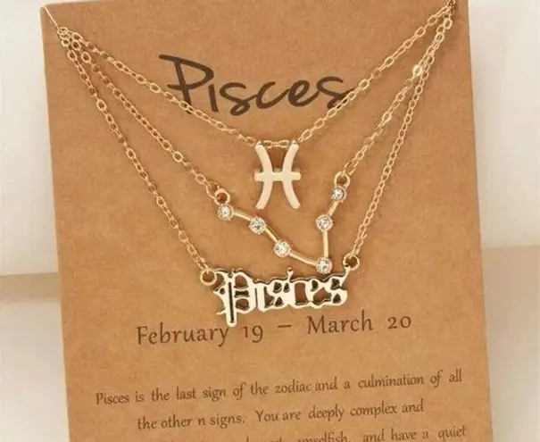 Pisces necklace set
