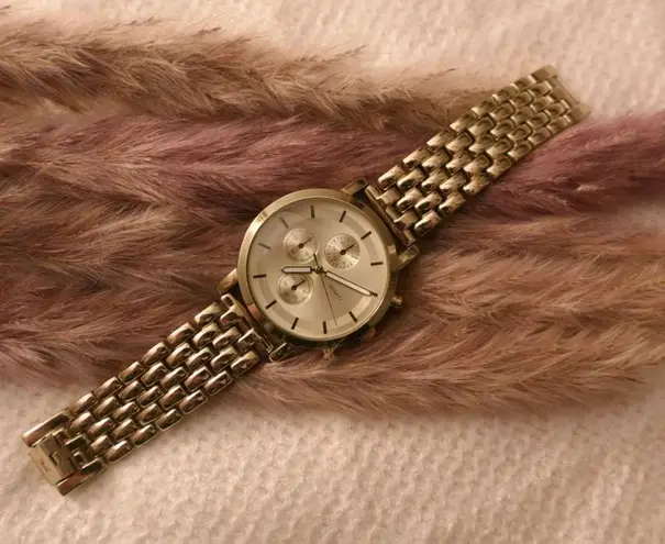 Gold Vintage Quartz‎ Link Watch