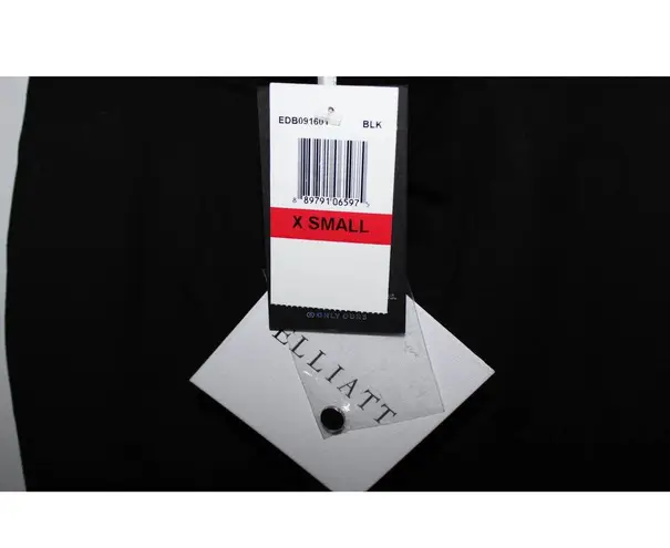 Elliatt Womens Gotham Dress EDB091601 Black Rayon Strappy Midi Dress Size XS NWT