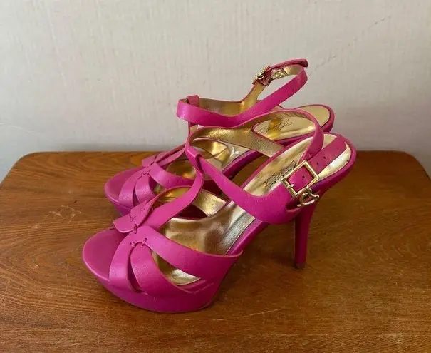 Thalia Sodi Thalia Women’s Raquell Pink Stiletto High Heel 4.5" Sandal Size 7 / 38 Sku 2875