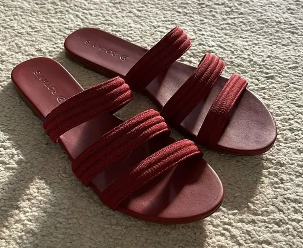 Rothy's Rothy’s The Triple Band Sandals - Sangria Red - Size 11