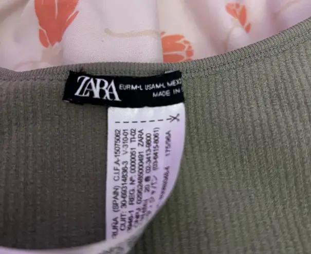 ZARA Green Long sleeve