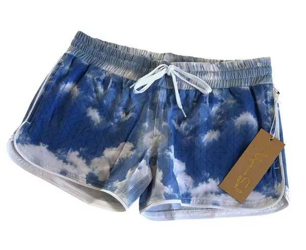 Niyama Sol Blue Sky Monsoon Drawstring Stretchy Sport Shorts Women’s Size Small