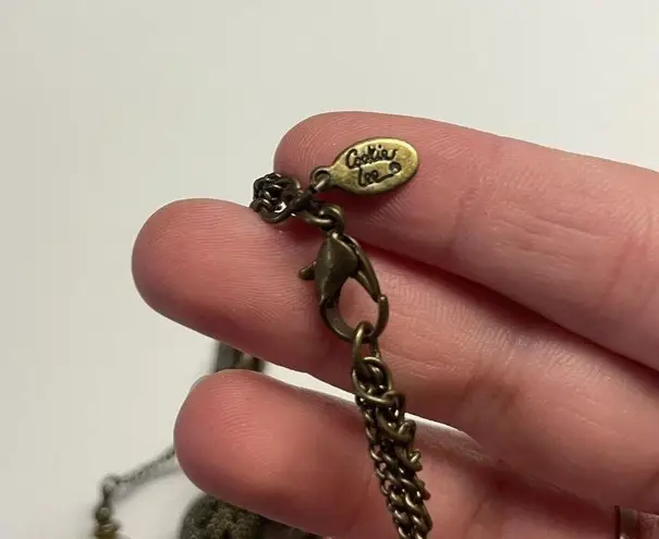 Cookie Lee Signed Bead Beaded Necklace Multi Strand Adjustable Length