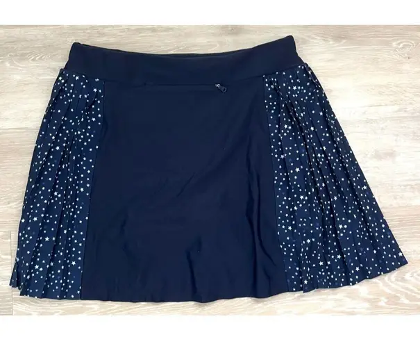 Ralph Lauren RLX  Navy Pleated Golf Skort Women’s M Star Print Tennis/Pickleball - Image 2