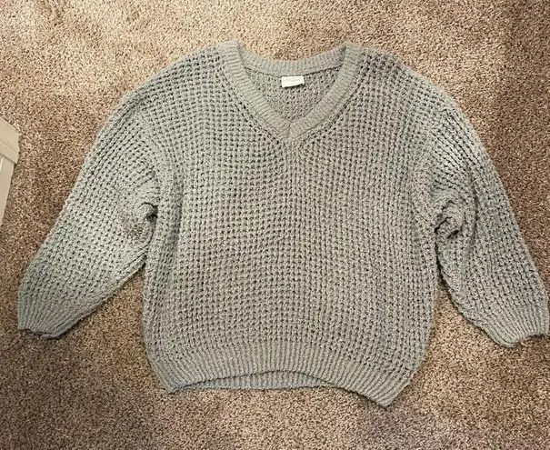 Allie Rose Olive Green Slouchy Sweater