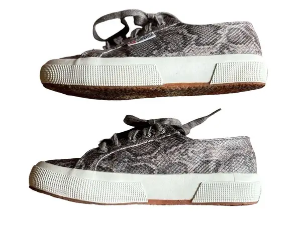 Superga  2750 - Faux Snake Grey Sneaker- Size 6