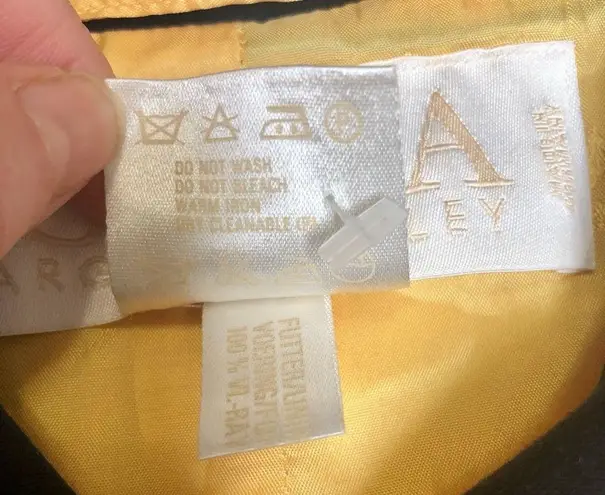 Vintage 80s ESCADA Margaretha Ley Golden Yellow Blazer Iridescent Buttons sz M Size M