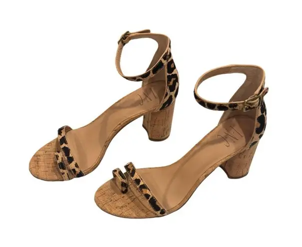 INC Strappy Leopard Print Heels Size 6.5 Tan