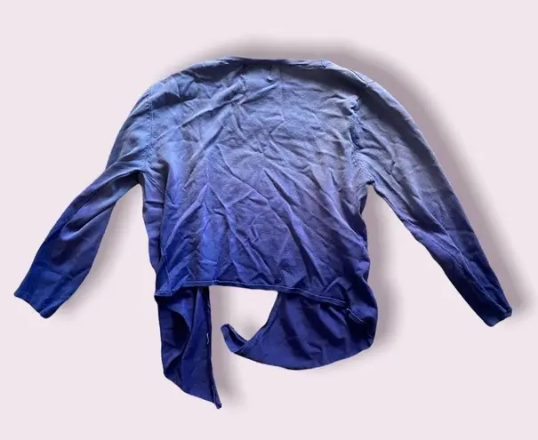 Y2K dip dye waterfall open cardigan Blue Size XS