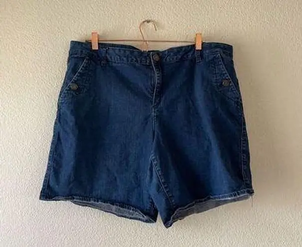 Lane Bryant  sailor style denim shorts size 22