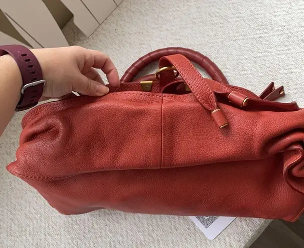 Chloé Chloe Marcie handbag in tan/brass/faded rose