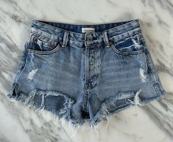 Dance & Marvel Dance & Marval High Waisted Cutoff Denim Shorts • Sz M