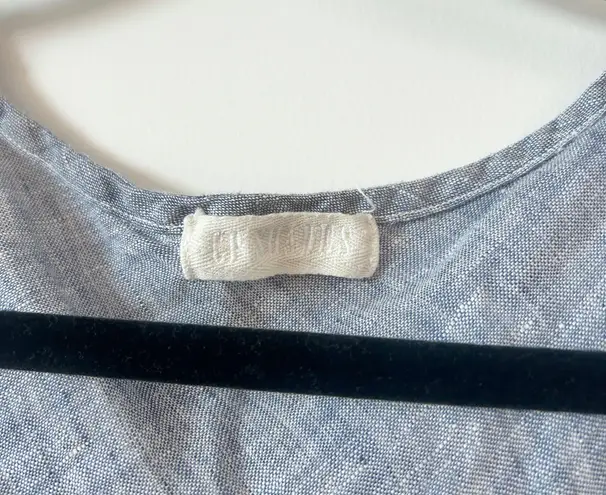 CP Shades Bree Dress in Chambray 100% Linen Size M LIKE NEW