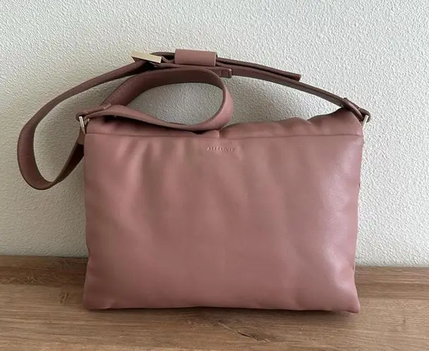ALLSAINTS Vittoria Soft Leather Shoulder Crossbody Bag TERRACOTTA PINK