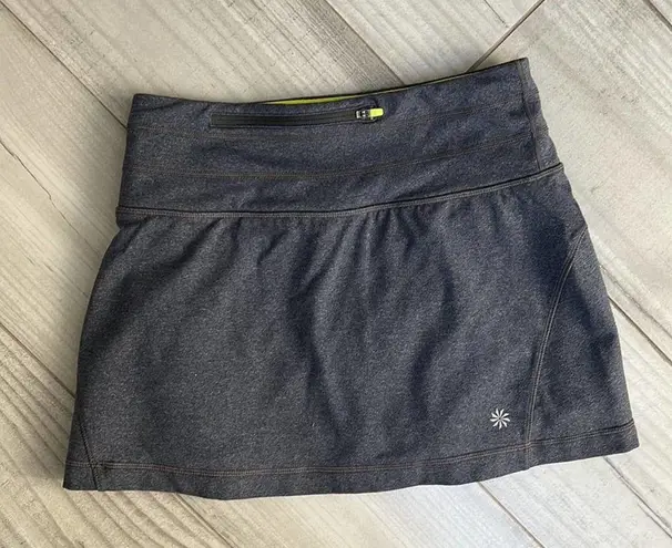 Athleta  Relay skort tennis running skirt built-in shorts grey XS 221935