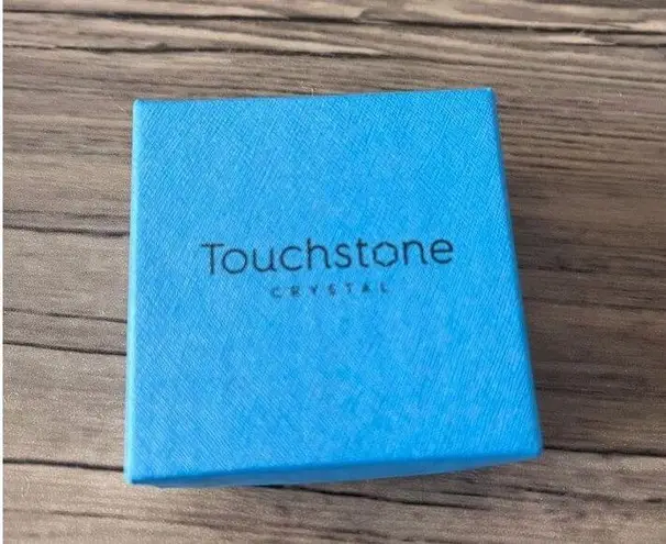 Touchstone Crystal by Swarovski Silver Helix Hoops Earrings