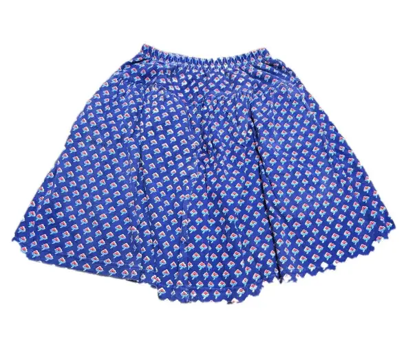 Adrienne Vittadini Sport Womens Skort Blue Floral Stretch Pockets Size Small