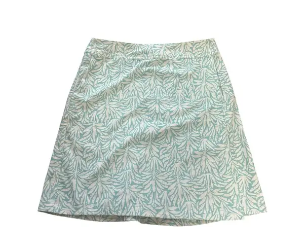 Rip Skirt Womens Small Blue White Floral Leaf A Line Casual Skirt