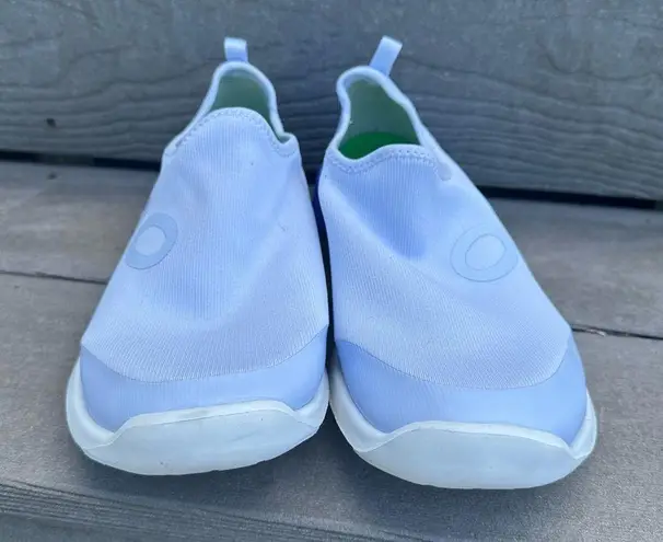 OOFOS OOmg Sport Low Athletic Recovery Shoes Foam Stretch Lightweight Blue Size 10