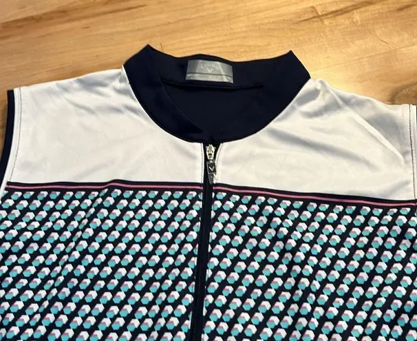 Callaway Women’s Opti-Dri 1/4 Zip Golf Athletic Sleeveless Top XL