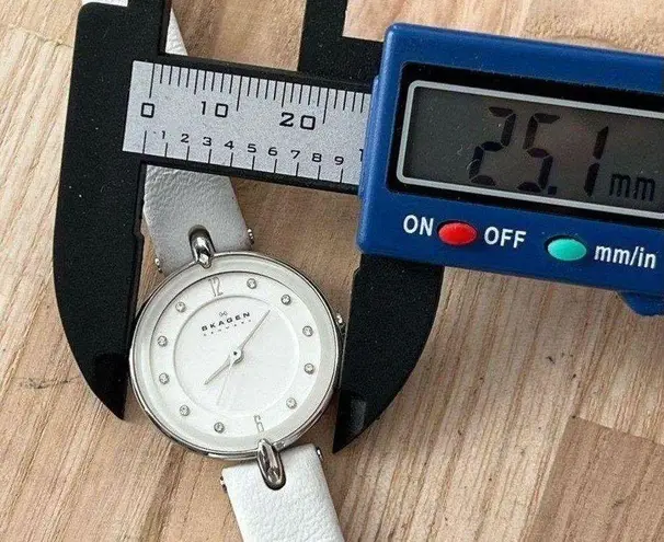 Skagen Hiromichi Konno Special Edition Ladies Watch White Dial Crystal Markers