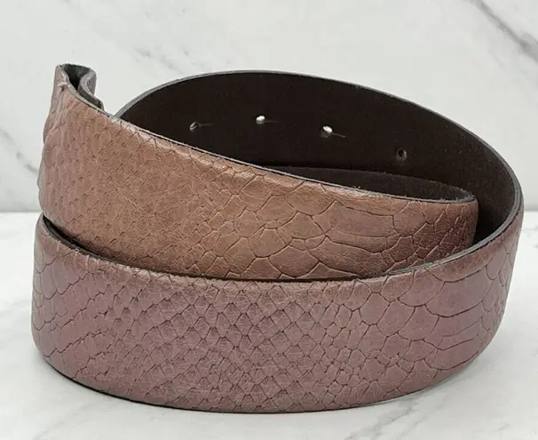 VMP Croc Embossed Genuine Leather Belt Strap Small (S) Made Italy ✨