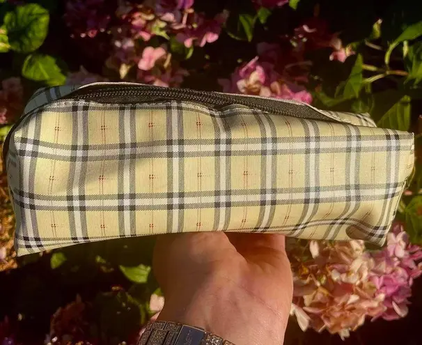 Yellow Plaid Pencil Bag Cosmetics Tote