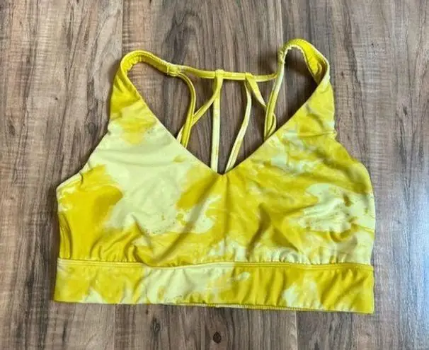 All In Motion  yellow medium sport bra