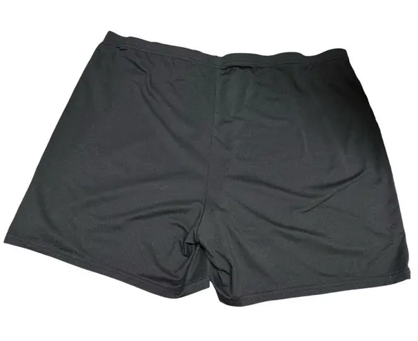 5/$35 Faith over Fear Womens Shorts Sz 4XL Black Dot Print Sleep Workout Lounge