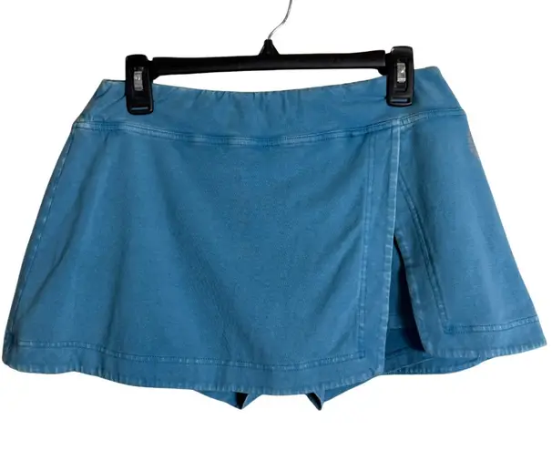 FP Movement Free People Hot Shot Mini Skort Women's Large Misty Blue Active NWT
