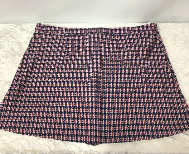 Modcloth  Plaid Mini Skirt 3x full front button up thumbnail 8