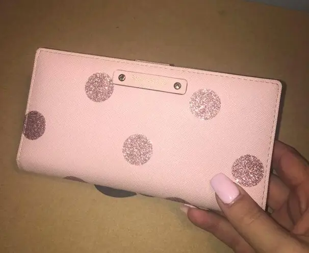 Kate Spade Pink Polka Dot Wallet 70 53 Off Retail From Hannah