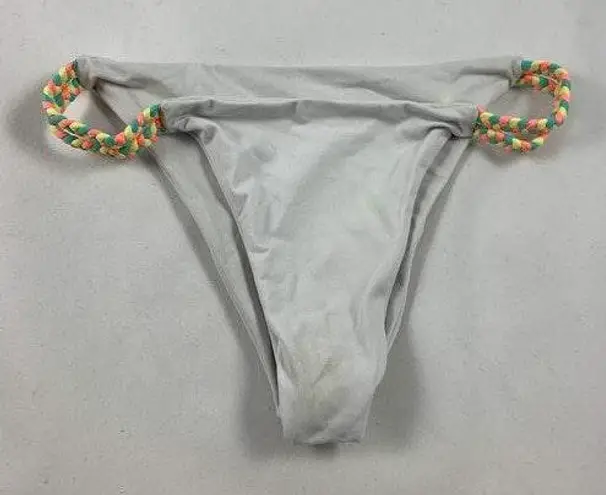 SM white neon tribal braid swimsuit bottom