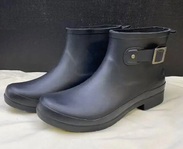 Chooka Womens Black Ankle Rain Boots Shoes Size 9 SKU 6448