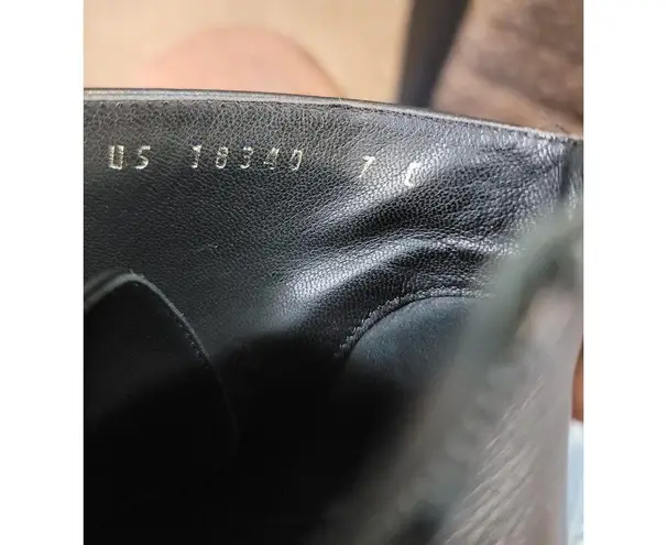 Salvatore Ferragamo Antila Ankle Boots Women's 7 Black Leather Lace Up Booties