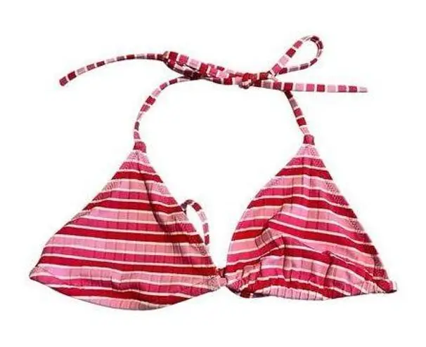 Solid & Striped Bikini Top Womens Size Medium Pink Striped Spaghetti Strap NWT