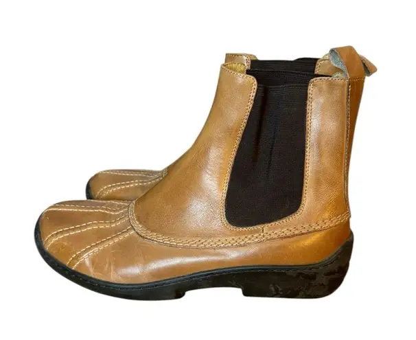 Polo Ralph Lauren Leather Chelsea Duck Boots Tan Size 7