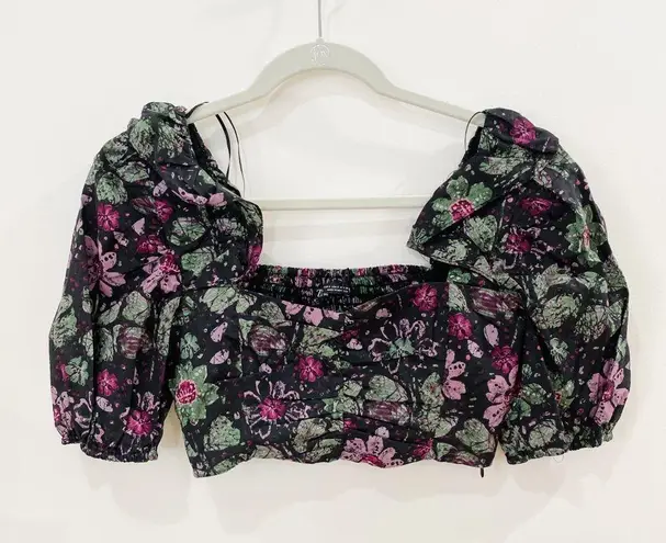 ZARA NEW floral crop top