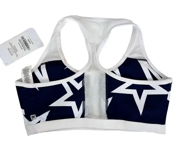 Fabletics  Navy Star Print Amna Sports Bra Sz M