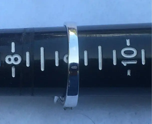 Sterling Silver Solitaire With Accents Cubic Zirconia Engagement Ring, Size 9