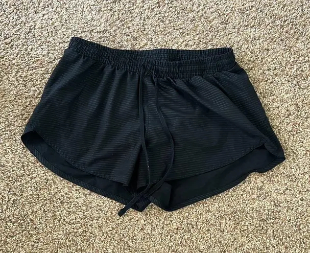 Old Navy Black Striped Athletic Shorts