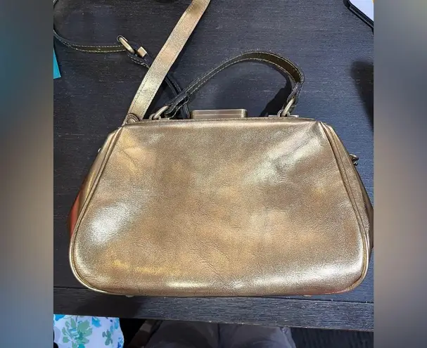 Patricia Nash Gold Shoulder Bag with Timeless Elegance