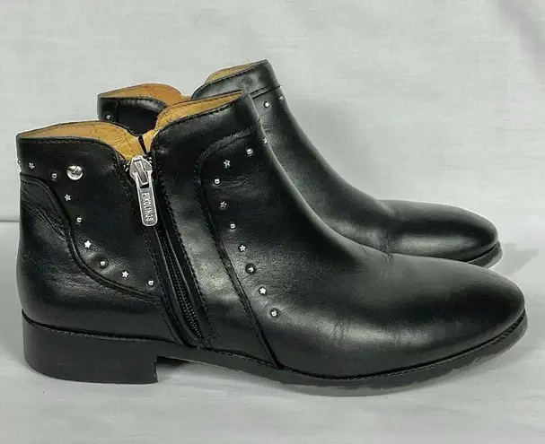 Pikolinos Royal Embellished Leather Ankle Zip Boots Winter Bootie Sz 7.5