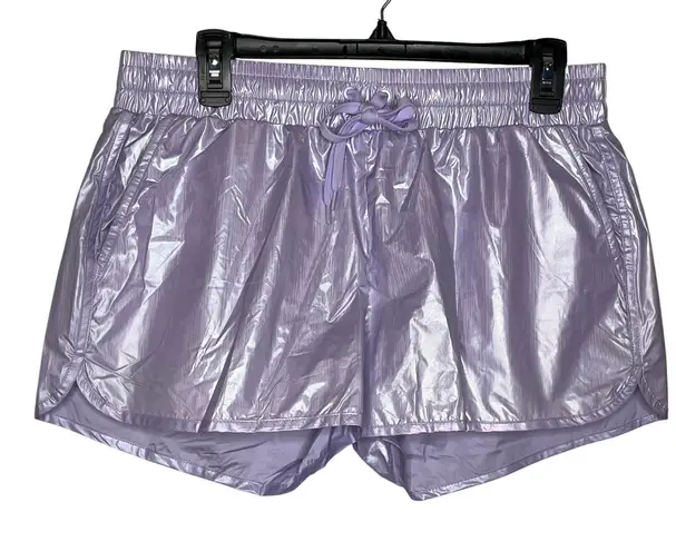 Zyia Active Women XL Lilac Purple Shine Bomber Running Shorts Liner
