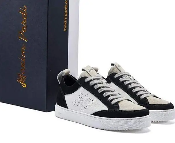 NWT Maxim Pardi Unisex womans Verona Low top sneakers sz 11 black white …