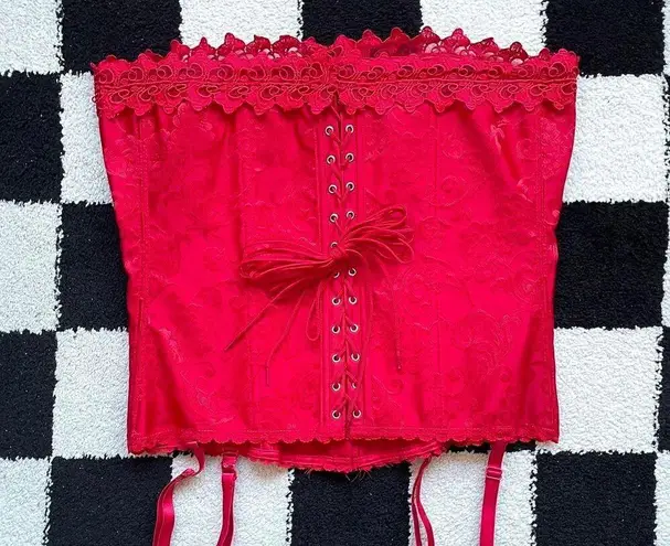 Frederick's of Hollywood Frederick’s of Hollywood Red Corset Top M