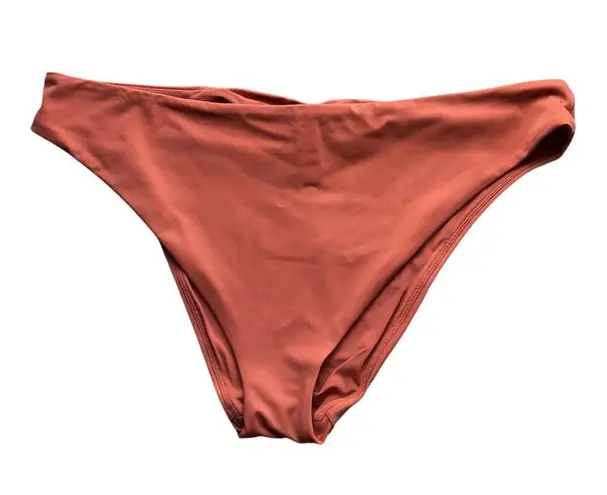 ANDIE NWT The Symi Sustainable High Leg Cut Low Rise Bikini Bottom Cedar XXL